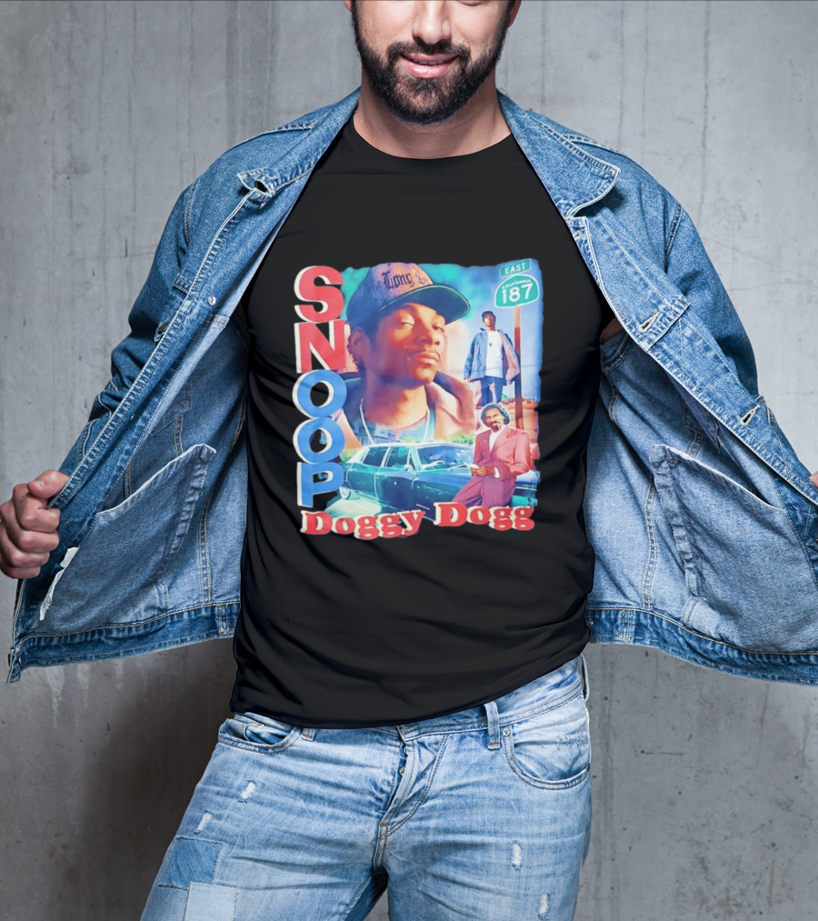 Snoop Doggy Dogg East California 187 Vintage Style Urban Fashion T-Shirt
