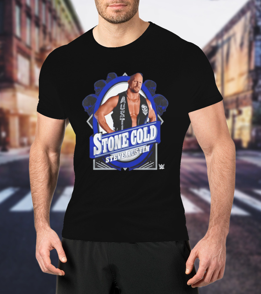 Stone Cold Steve Austin WWE 2026 Iconic Vest Skull T-Shirt