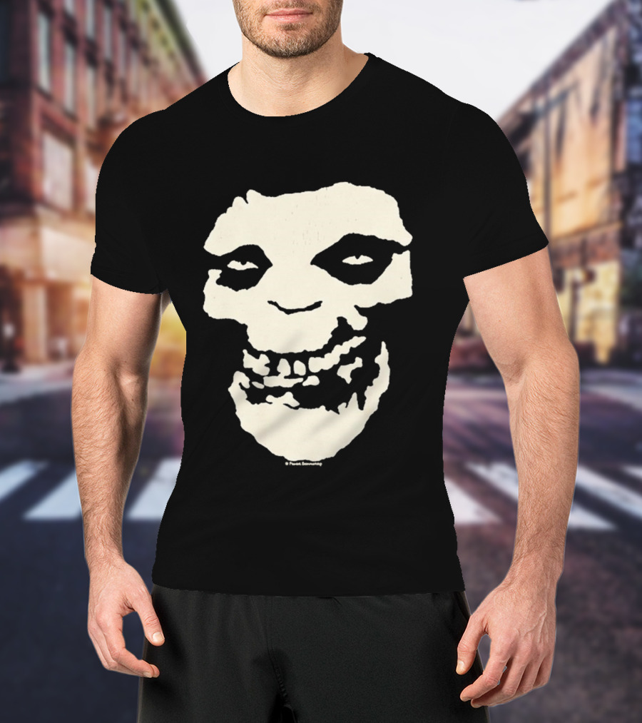 SUGA BTS Crimson Ghost Skull Misfits Collaboration T-Shirt
