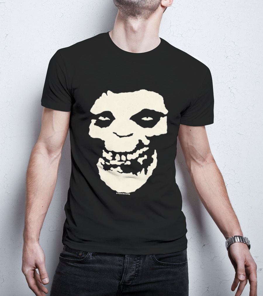 SUGA BTS Crimson Ghost Skull Misfits Collaboration T-Shirt