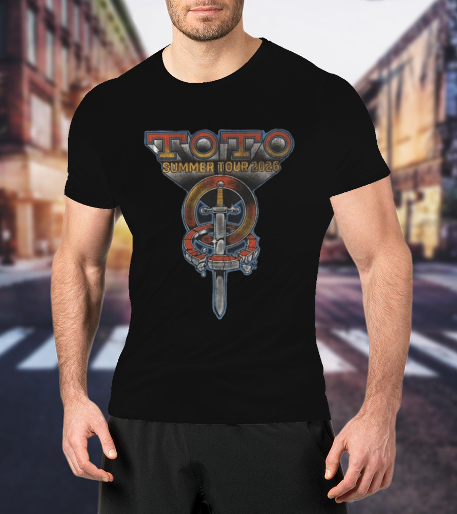 Toto Summer Tour 2026 Sword And Rings T-Shirt