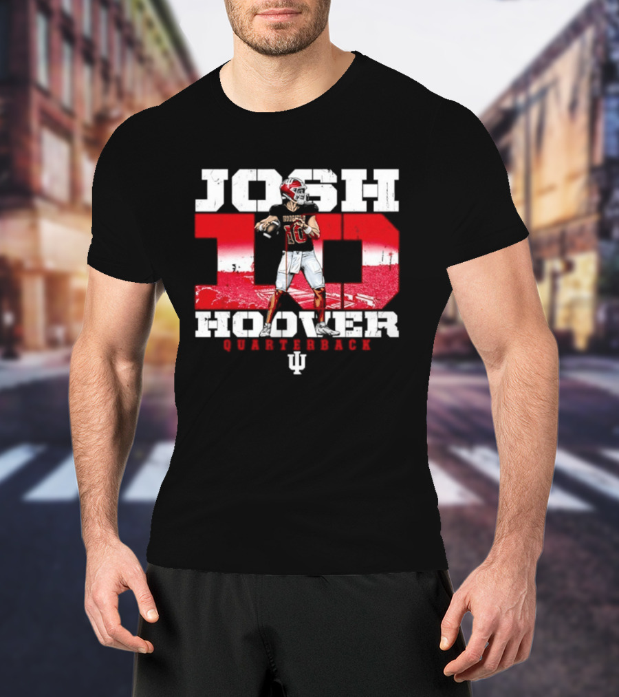 Josh Hoover 10 Indiana Hoosiers Quarterback NCAA T-Shirt