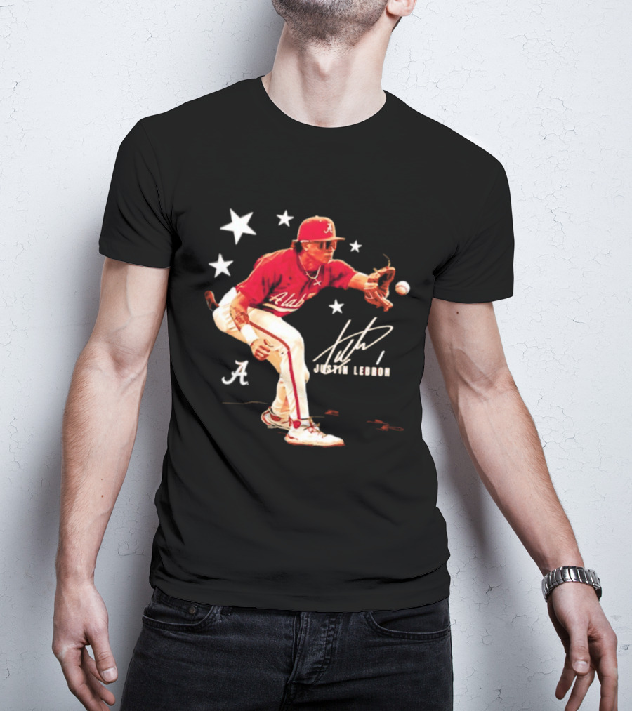Alabama Crimson Tide NCAA Baseball Justin Lebron Signature T-Shirt