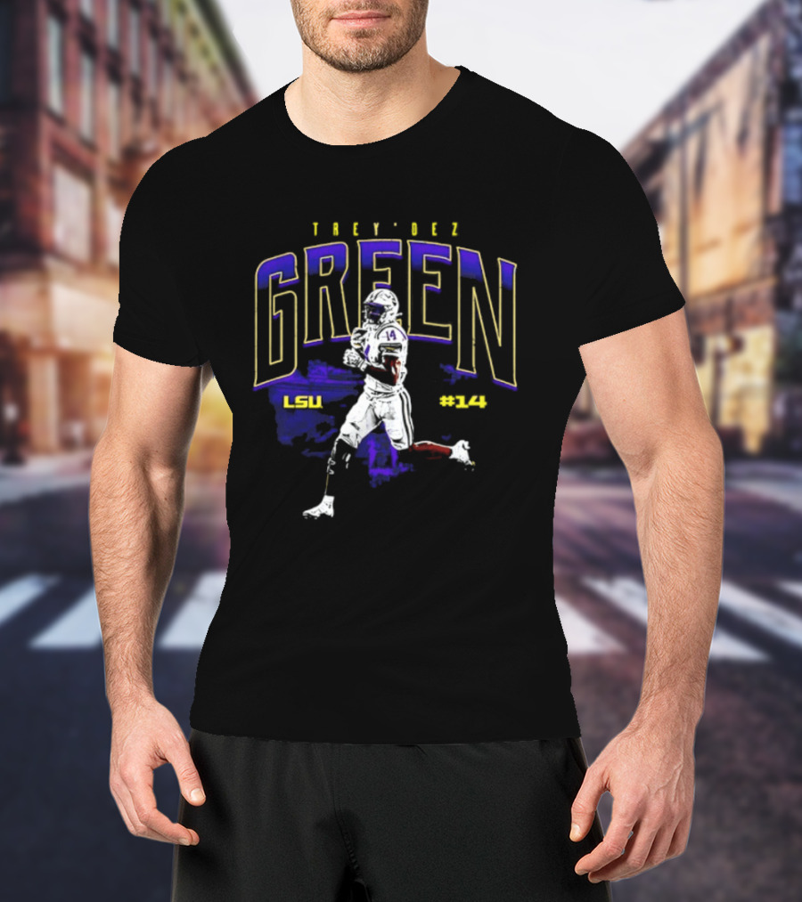 Trey'Dez Green 14 LSU Tigers Football LSU #34 T-Shirt