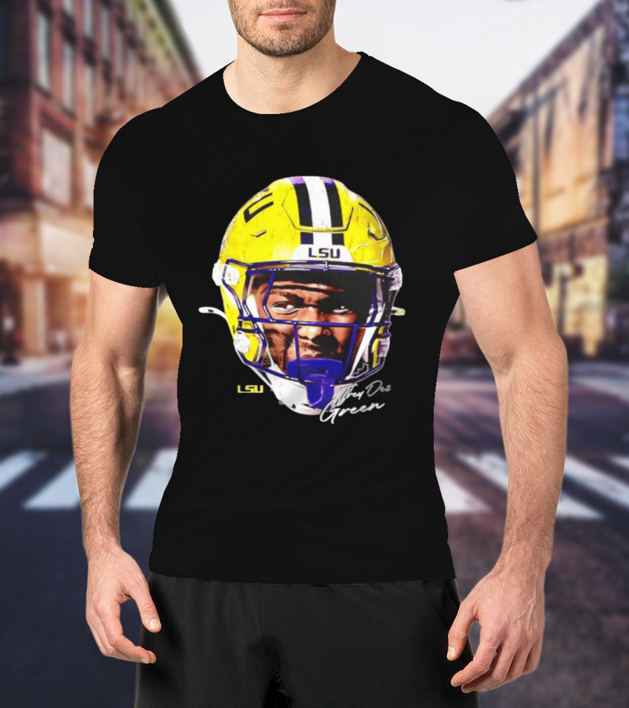 Trey'Dez Green LSU Tigers Football Helmet NCAA Sports T-Shirt