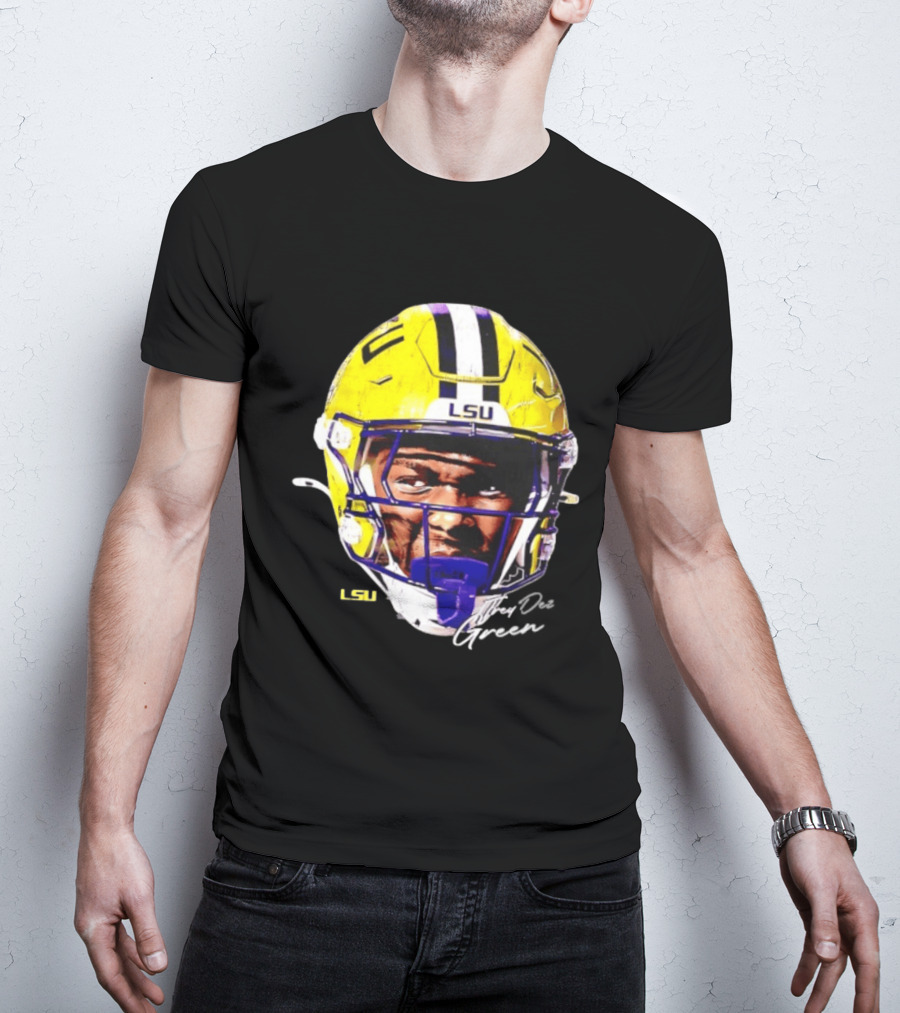 Trey'Dez Green LSU Tigers Football Helmet NCAA Sports T-Shirt