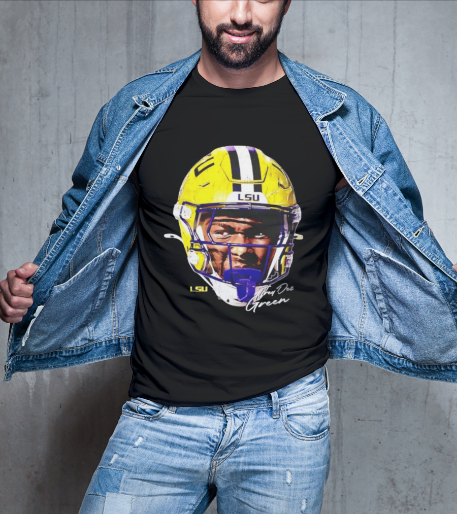 Trey'Dez Green LSU Tigers Football Helmet NCAA Sports T-Shirt
