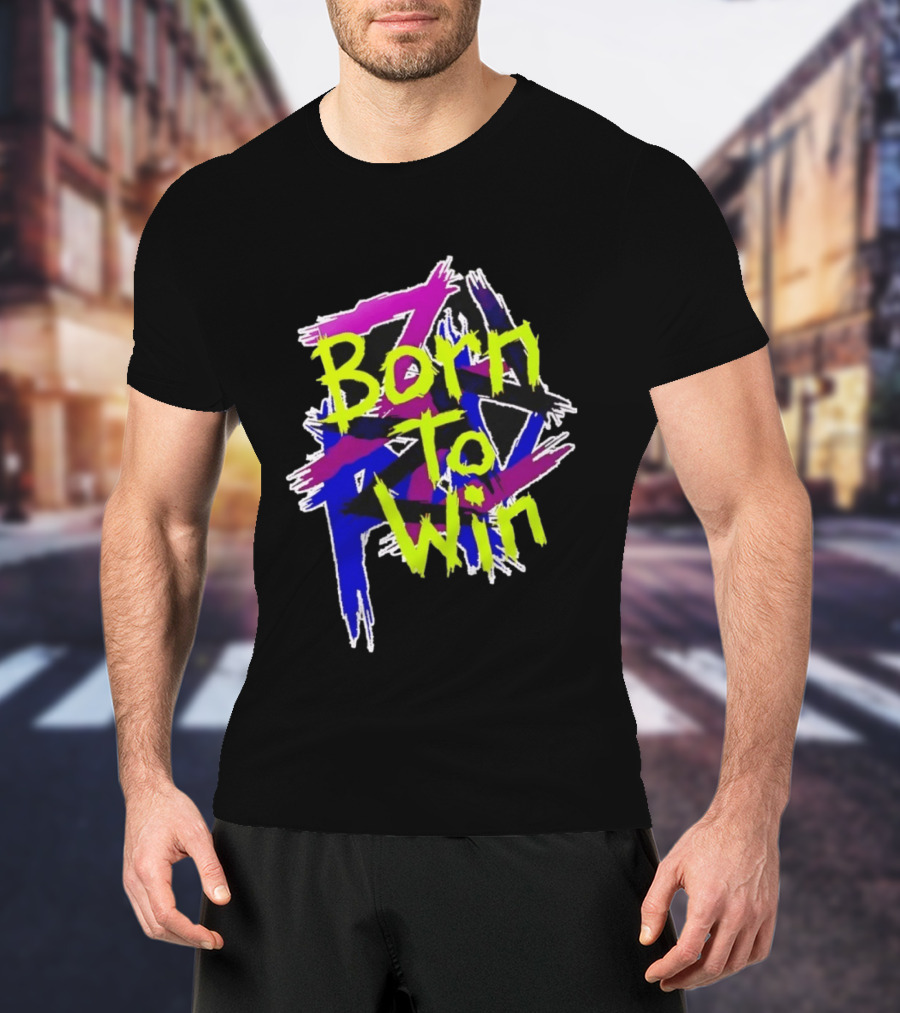 Born To Win Neon Graffiti Style Luke Littler T-Shirt