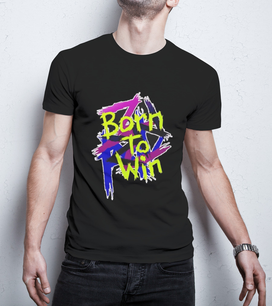Born To Win Neon Graffiti Style Luke Littler T-Shirt
