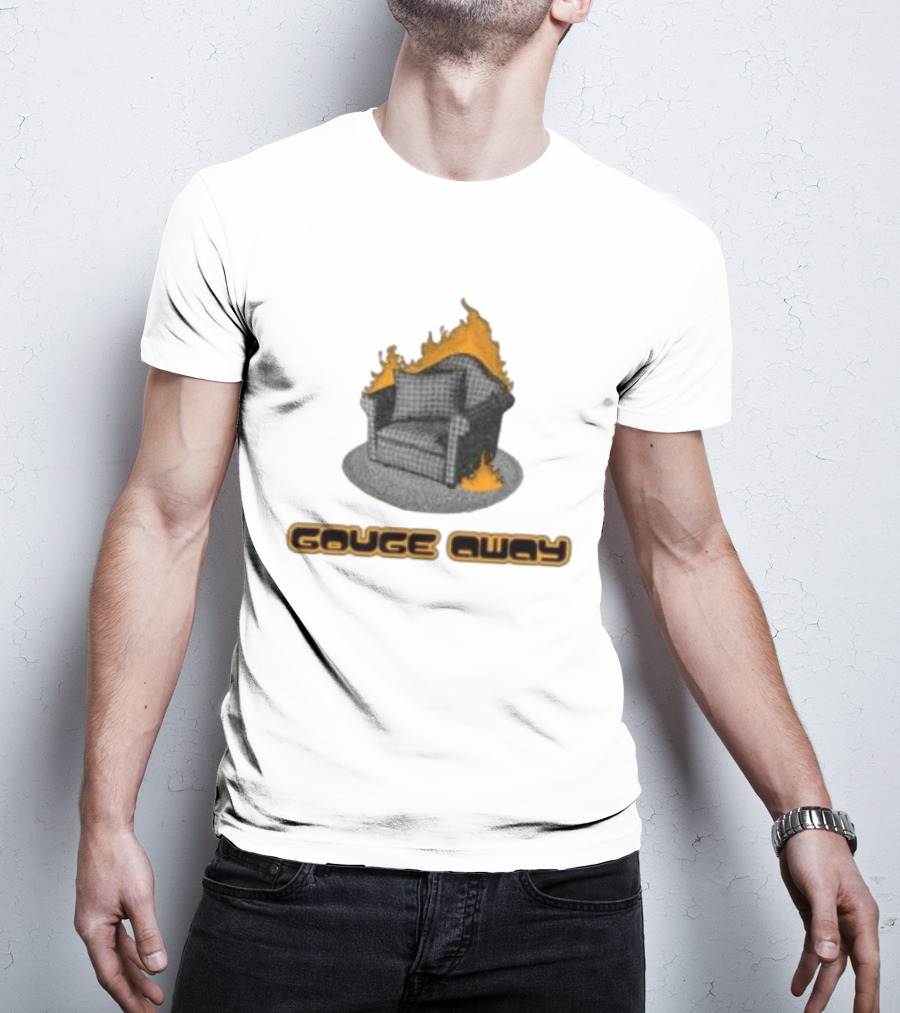 Pillowhead Shop Gouge Away Chair On Fire Ringer T-Shirt