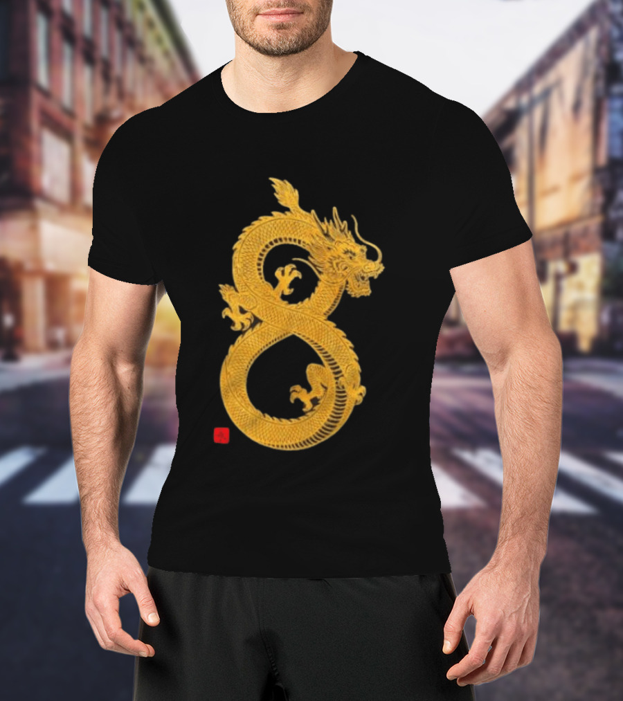 Infinity Dragon Of Fortune Mythical Serpent Symbol Asian Lore T-Shirt