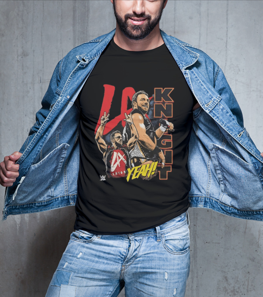LA Knight WWE Yeah Vertical Name 2026 T-Shirt