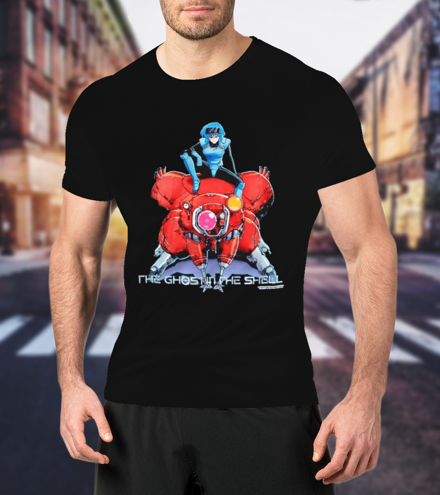 Motoko Kusanagi On Tachikoma The Ghost In The Shell Anime T-Shirt