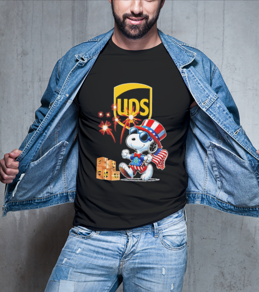 Snoopy UPS 250th Anniversary America 1776 2026 Celebration T-Shirt