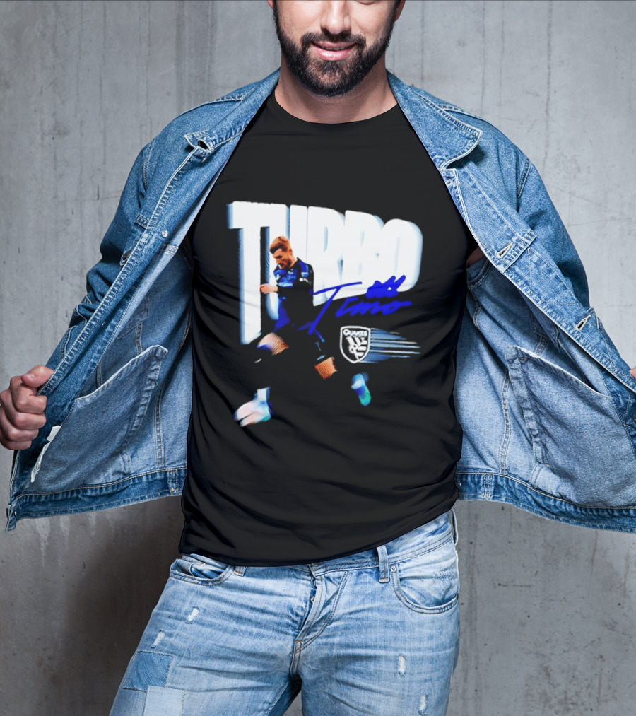 Turbo Timo San Jose Earthquakes Soccer Player Promotion T-Shirt