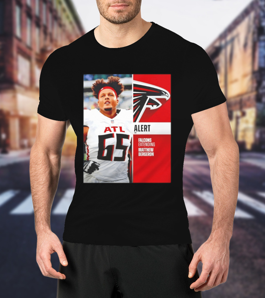 Atlanta Alert Falcons Extending Matthew Bergeron 2026 Season T-Shirt