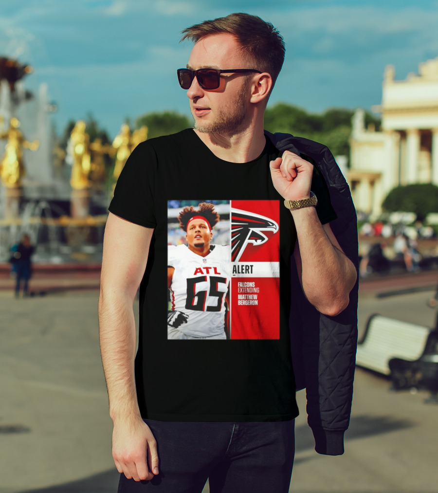 Atlanta Alert Falcons Extending Matthew Bergeron 2026 Season T-Shirt