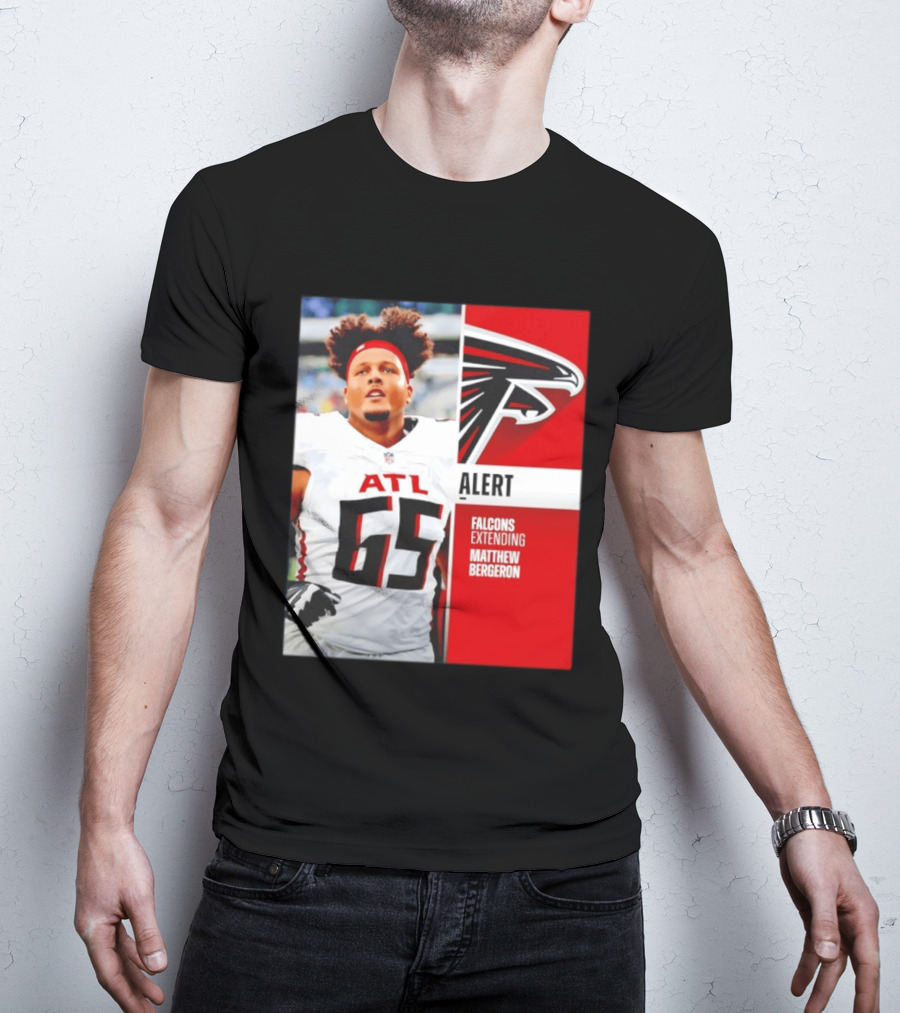 Atlanta Alert Falcons Extending Matthew Bergeron 2026 Season T-Shirt