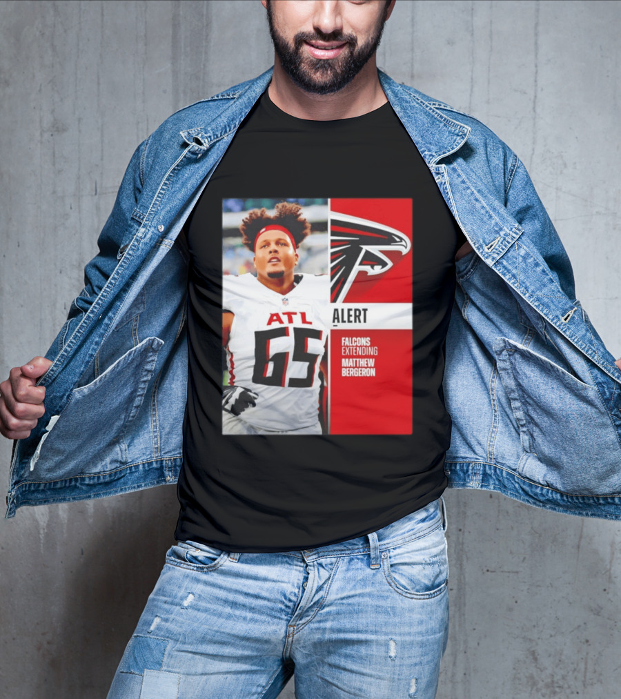 Atlanta Alert Falcons Extending Matthew Bergeron 2026 Season T-Shirt