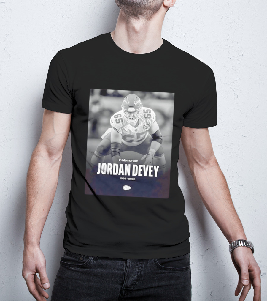 In Memoriam Jordan Devey 1988 2026 Kansas City Chiefs NFL T-Shirt
