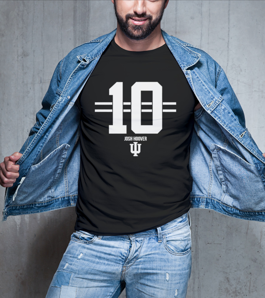 Josh Hoover 10 Indiana Hoosiers NCAA Football IU T-Shirt