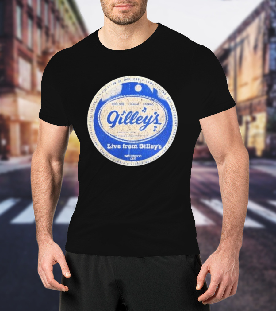 Live From Gilley's Pasadena Texas Side One LC 8642 Stereo Westwood One Nite Club T-Shirt