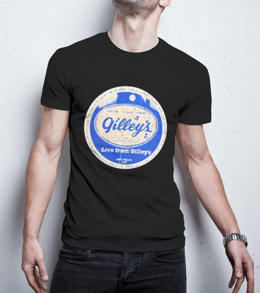 Live From Gilley's Pasadena Texas Side One LC 8642 Stereo Westwood One Nite Club T-Shirt