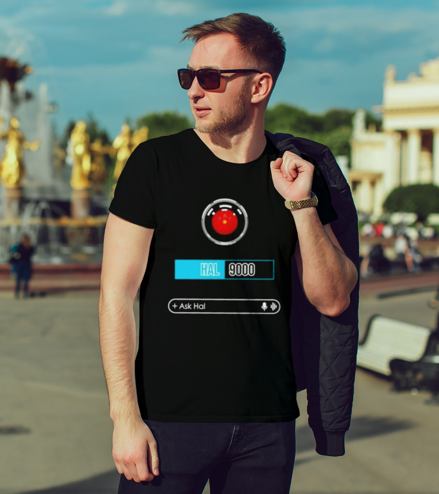HAL 9000 Interface Ask Hal 2001 A Space Odyssey T-Shirt