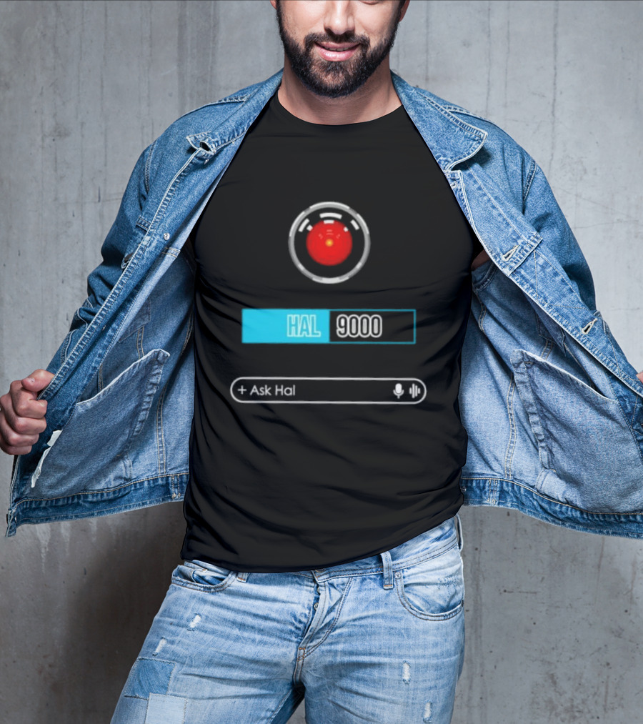 HAL 9000 Interface Ask Hal 2001 A Space Odyssey T-Shirt