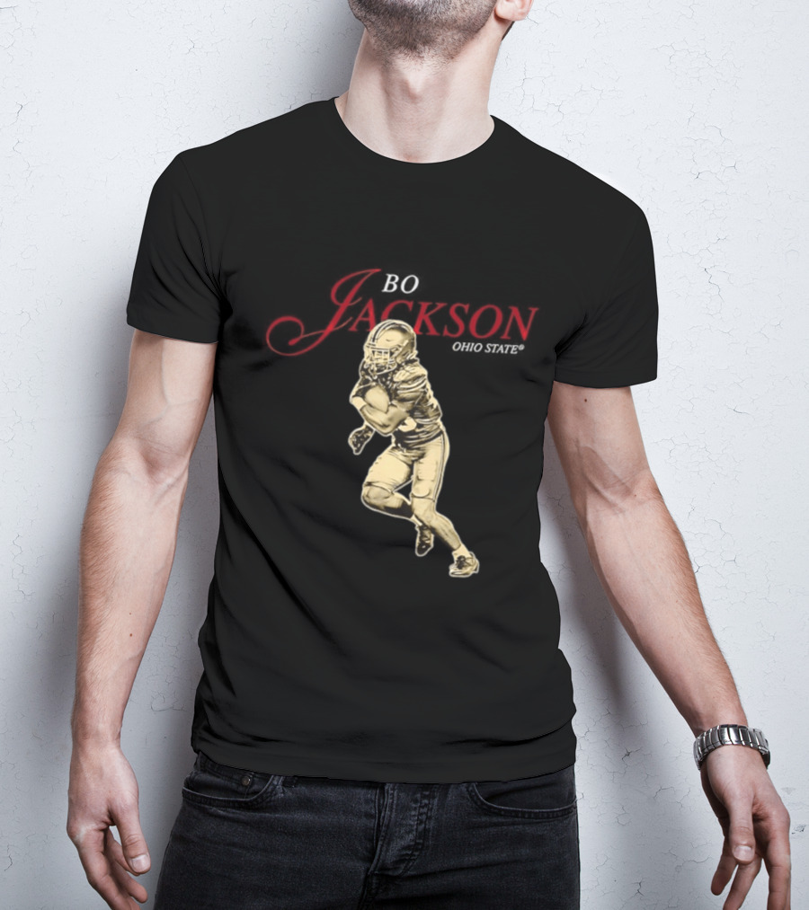 Ohio State NCAA Football Bo Jackson Legacy Pose Star T-Shirt
