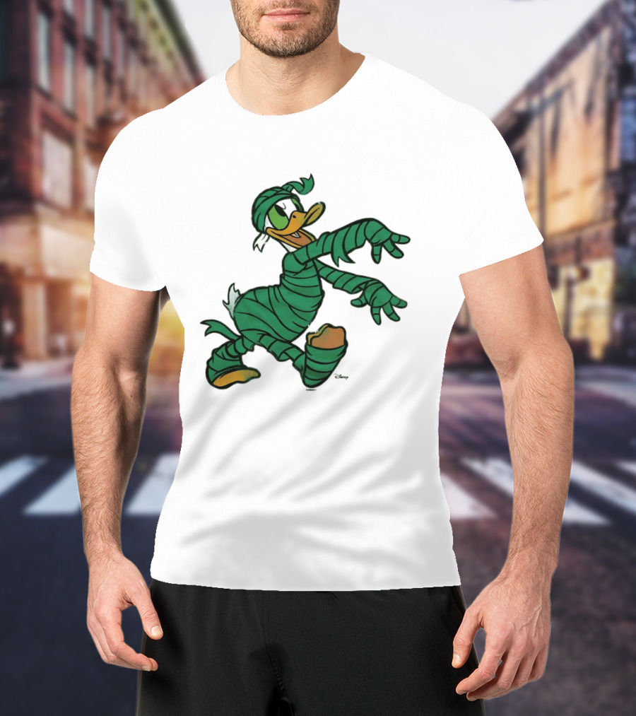 Donald Duck Mummy Costume Halloween Fun T-Shirt