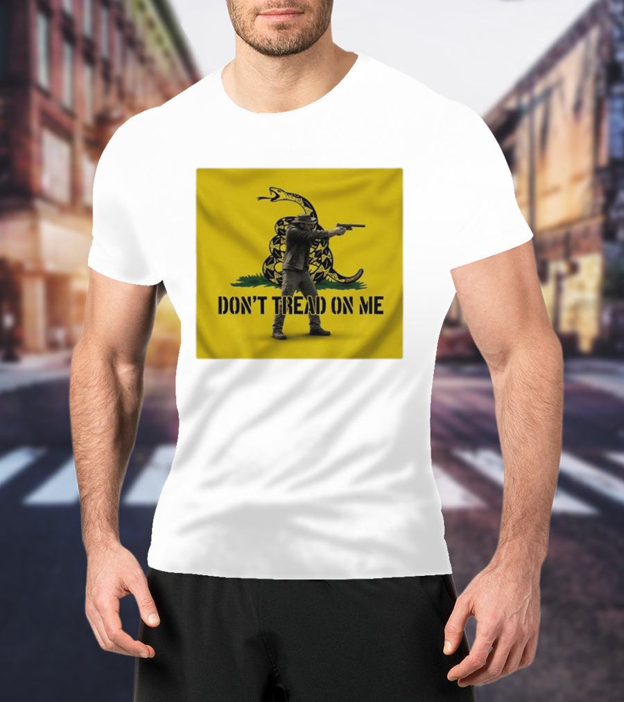 Jordan Salinas Don't Tread On Me Gadsden Flag Cowboy Gun T-Shirt