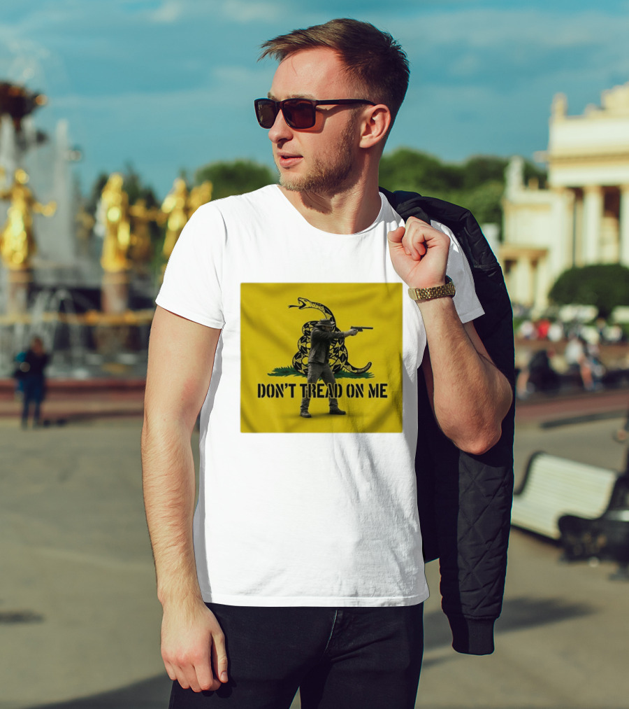 Jordan Salinas Don't Tread On Me Gadsden Flag Cowboy Gun T-Shirt