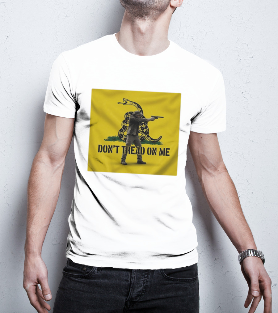 Jordan Salinas Don't Tread On Me Gadsden Flag Cowboy Gun T-Shirt