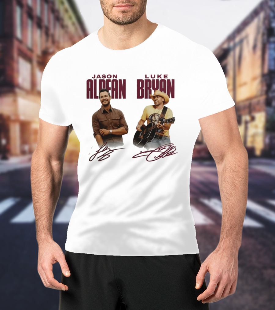 Montana Grizzlies Jason Aldean Luke Bryan Collaboration T-Shirt