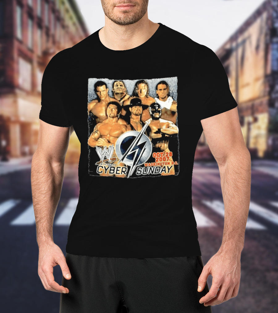 WWE Presents Cyber Sunday Oct 28 2007 Washington DC T-Shirt