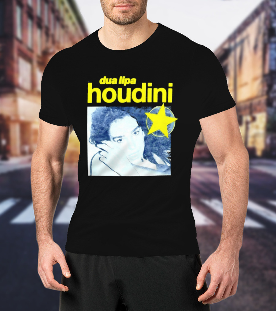 Dua Lipa Houdini Pop Music Radical Optimism Yellow Star T-Shirt