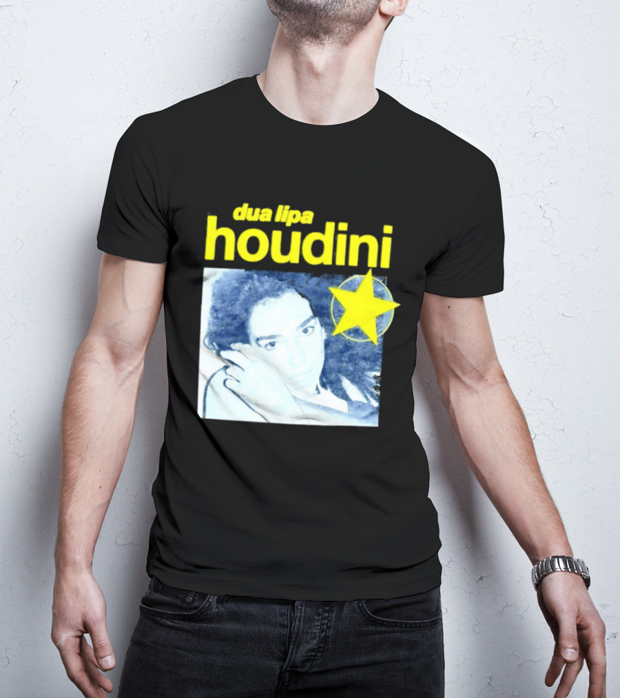 Dua Lipa Houdini Pop Music Radical Optimism Yellow Star T-Shirt