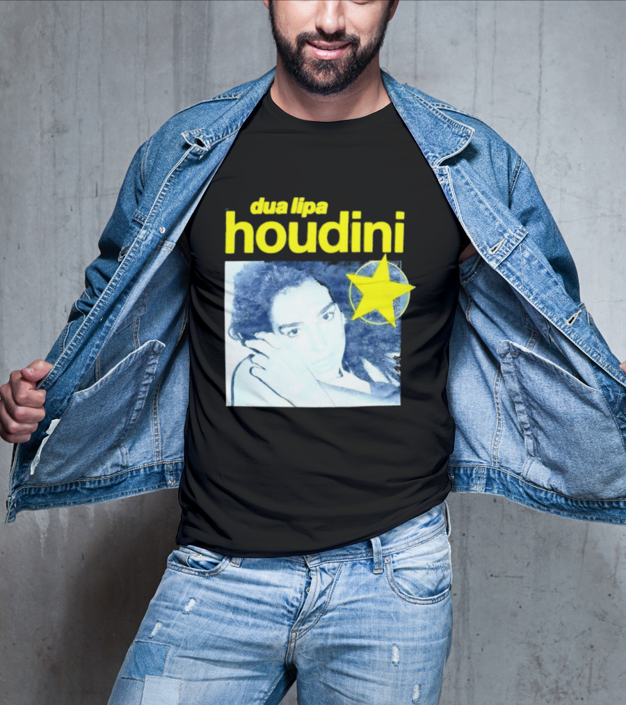 Dua Lipa Houdini Pop Music Radical Optimism Yellow Star T-Shirt