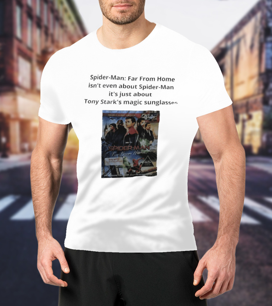 Spider Man Far From Home Magic Sunglasses Includes 48 Page Mini Book T-Shirt