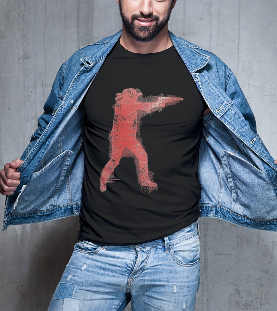 Jordan Salinas Idaho Twin Falls Hero Red Cracked Shooter T-Shirt