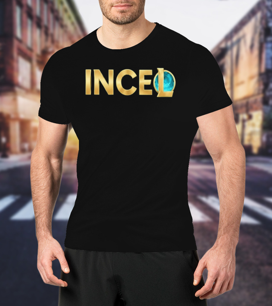 League Of Legends Incel Text With Blue Sphere Element T-Shirt