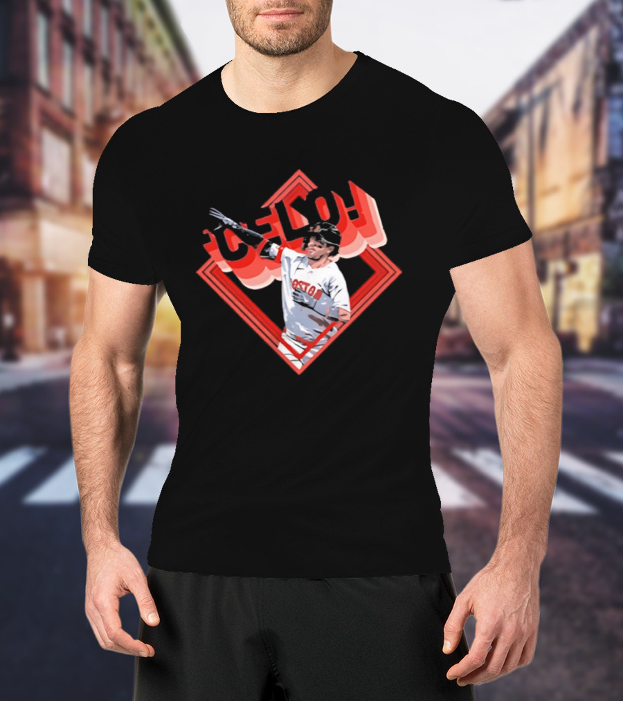 Boston Red Sox Marcelo Mayer Baseball Star Pose T-Shirt