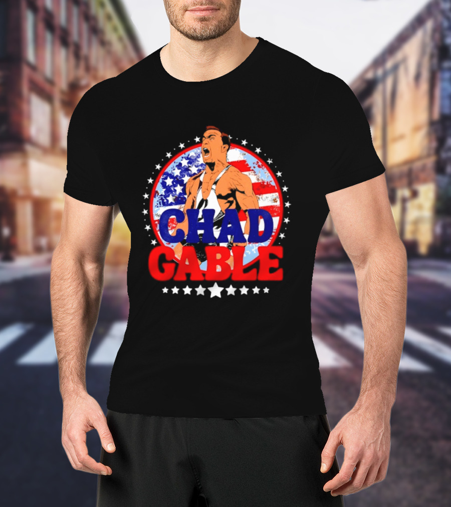 Chad Gable WWE Wrestling American Flag T-Shirt