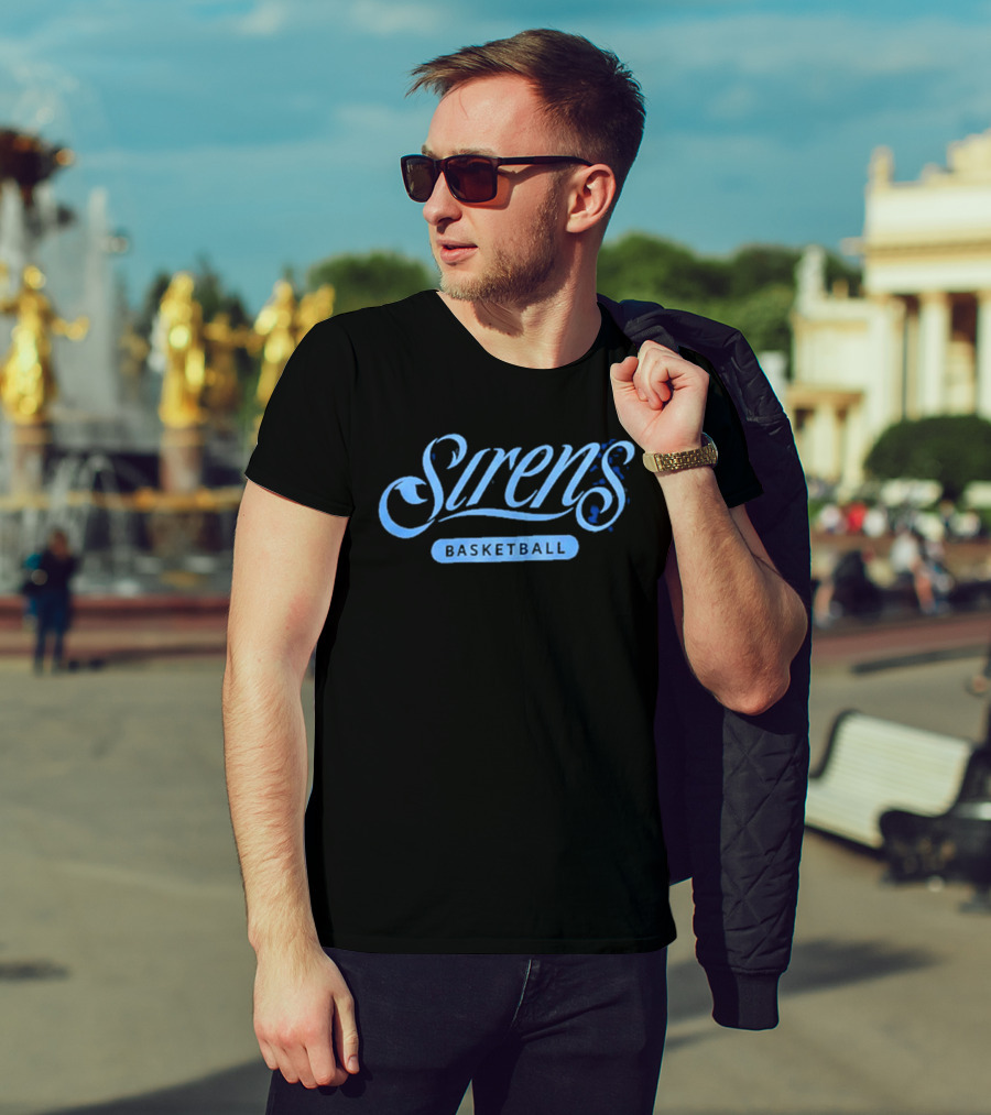 Cleveland Sirens WNBA Wild Collective Basketball Siren Blue Multi T-Shirt