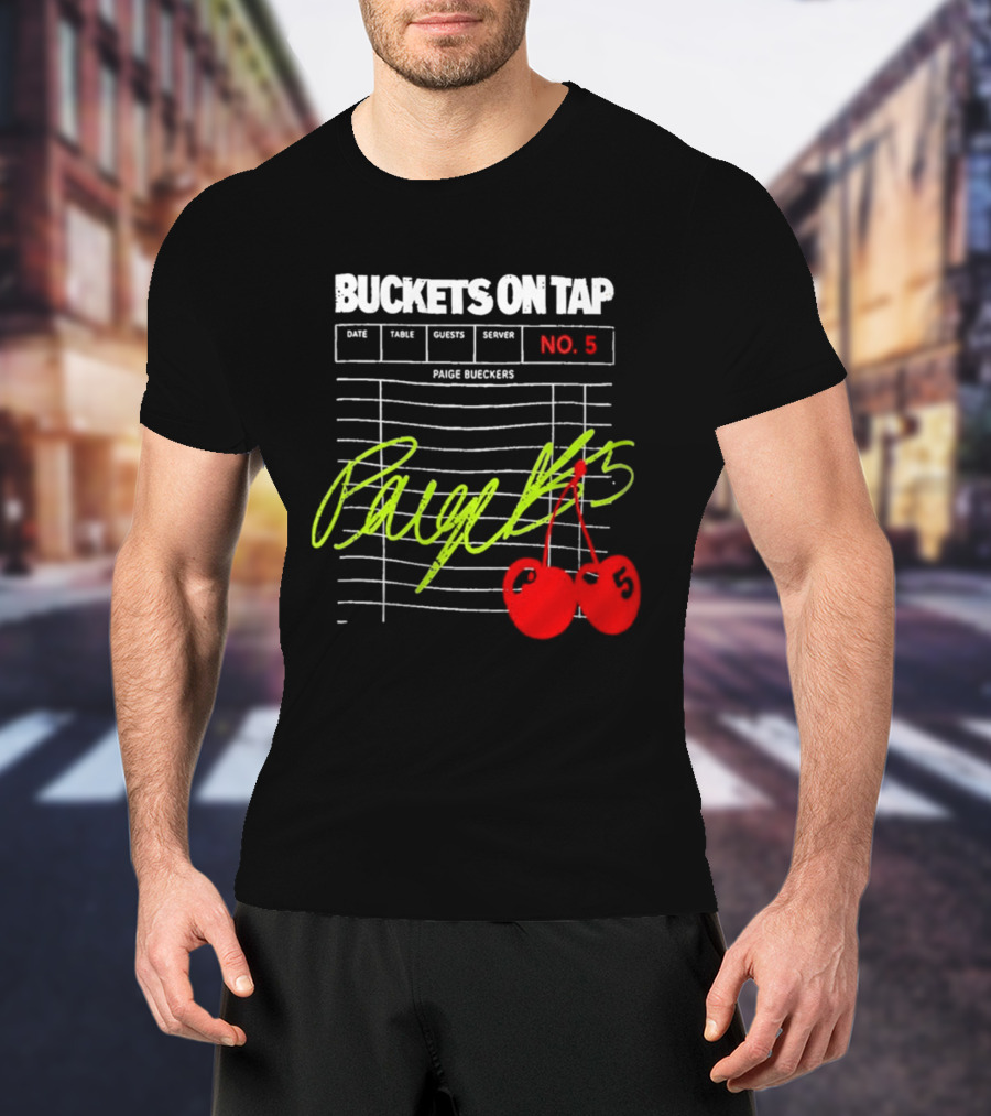 Buckets On Tap Paige Bueckers No. 5 T-Shirt