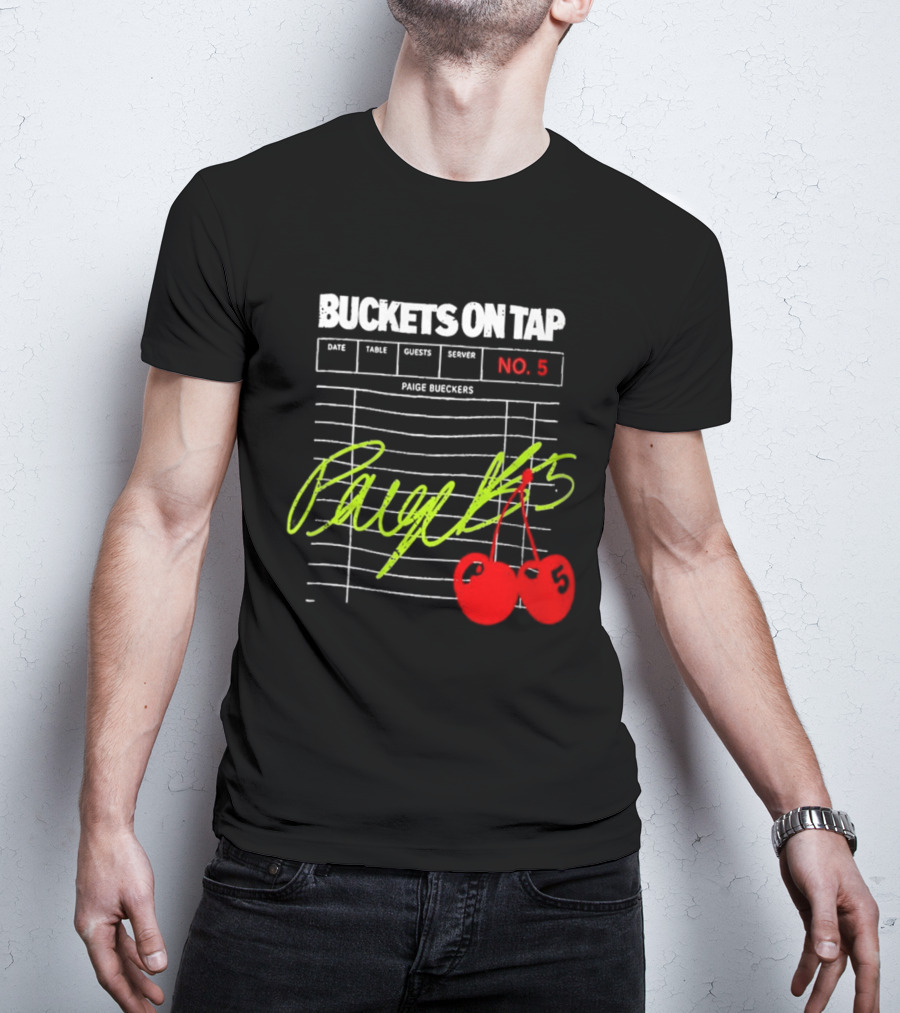Buckets On Tap Paige Bueckers No. 5 T-Shirt