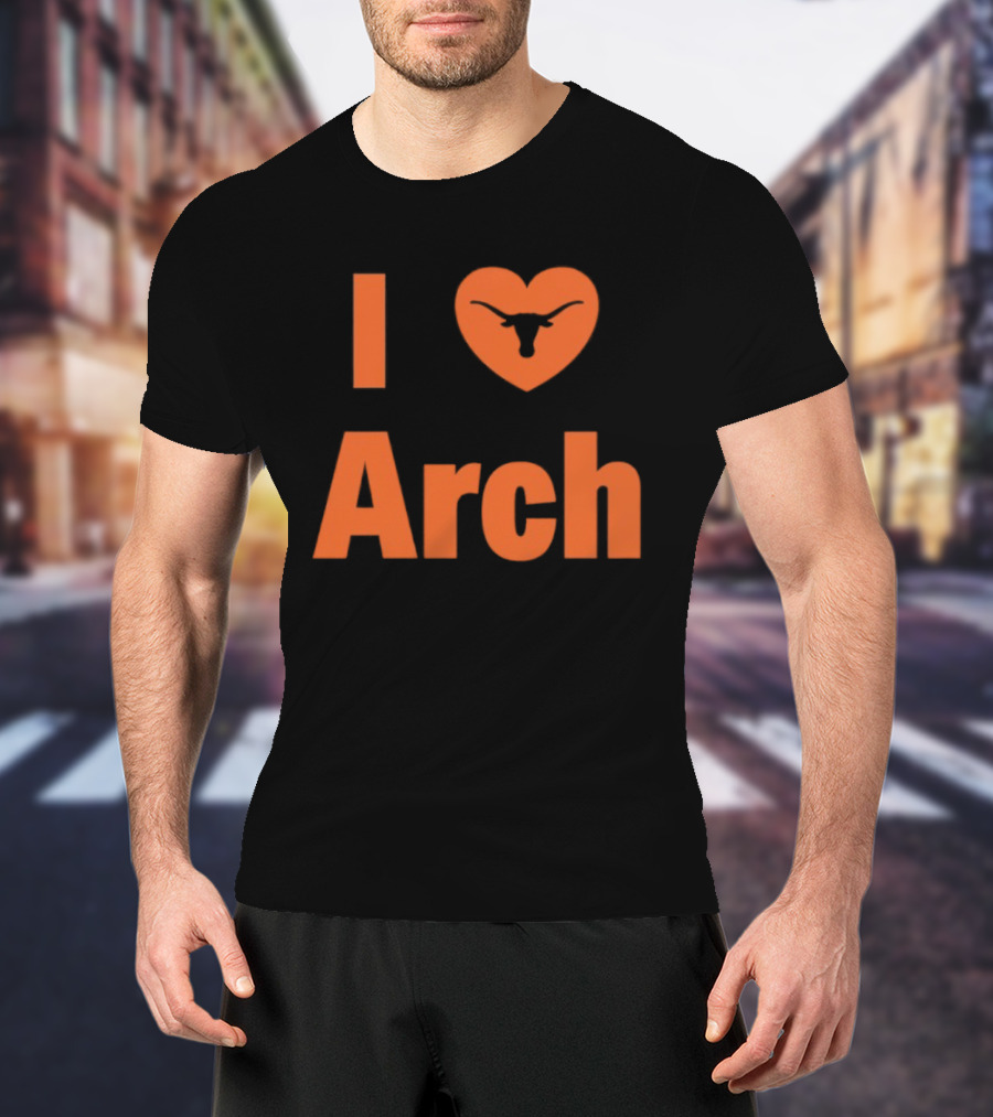 I Heart Arch Longhorns Football Fan T-Shirt