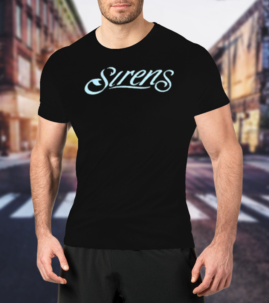 Sirens Basketball Team Script Font T-Shirt