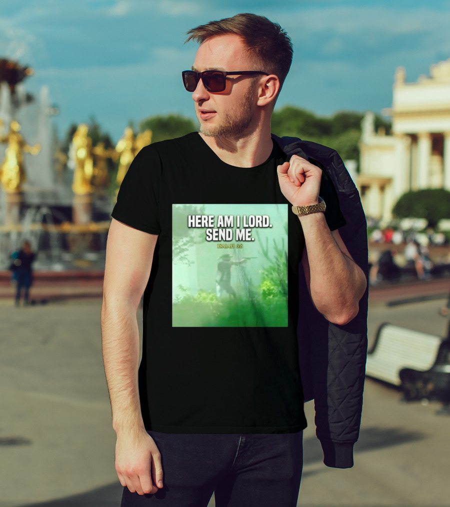 Here Am I Lord Send Me Isaiah 6:8 Vintage Hunter T-Shirt